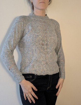 Hellblaue hochgeschlossene Strickwaren Gr. M Loft Top Zustand
