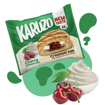 Karuzo Cherry Cheesecake Croissant (24 x 82g)