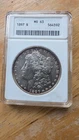 1897 Morgan Dollar $1 Silver - ANACS MS63 Cert #564592