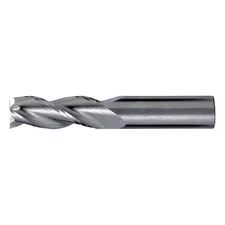 Cleveland C60619 3-Flute Carbide Square Single End High-Perf End Mill For Alum