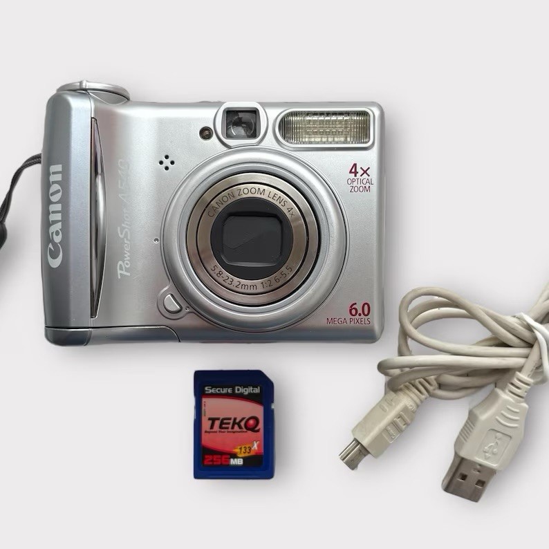 Canon キャノン PowerShot A540 シルバー デジカメ Canon PowerShot A540 6.0MP Digital Camera - Silver for sale