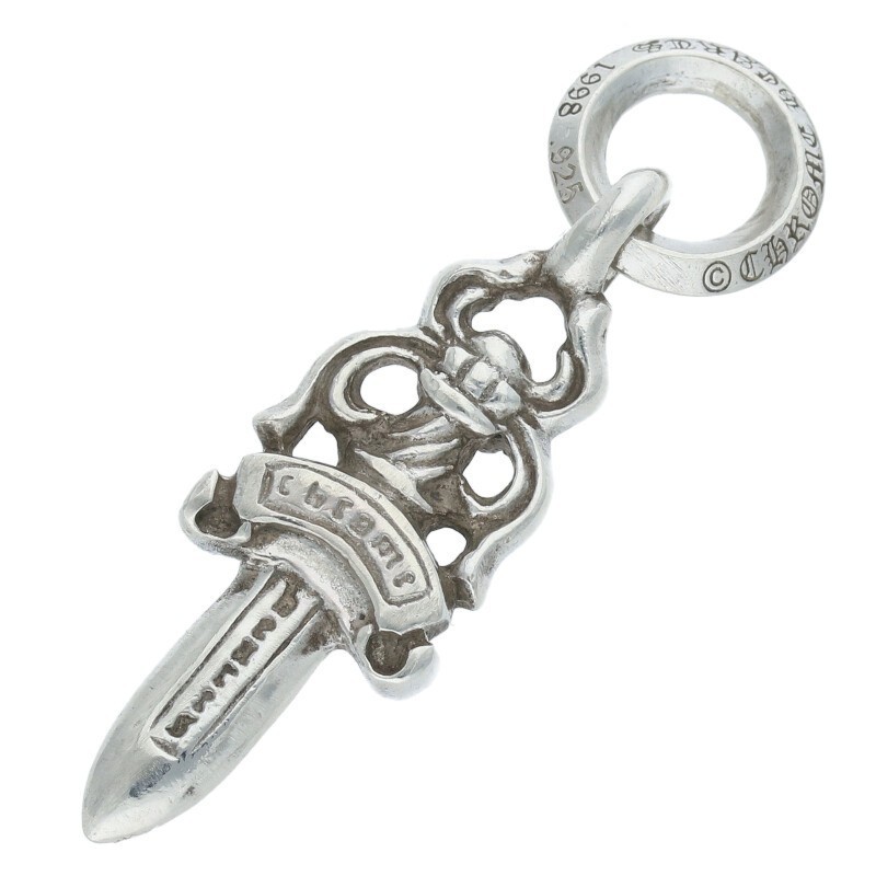 Chrome Hearts 5Dagger 5 Dagger Charm Silver Necklace Top Chrome Hearts 5Dagger 5 Dagger Charm Silver Necklace Top