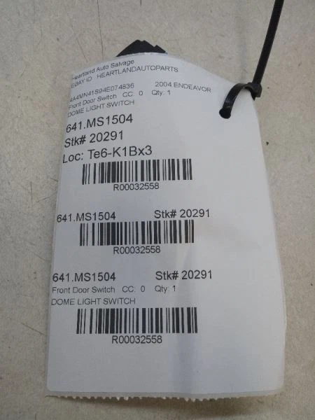 2004 MITSUBISHI ENDEAVOR DOME LIGHT CONTROL SWITCH OEM USED TESTED - Image 3 of 3