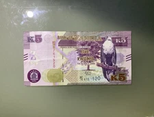 Zambia 5 Kwacha 2018 Circulated