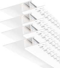 LED Channel,4 x 2m White Drywall LED Strip Light Channel,Trimless Recessed Base