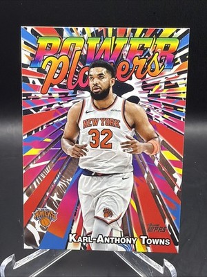 Karl-Anthony Towns 2025-26 Topps Basketball #PP-4 Power Players New York Knicks