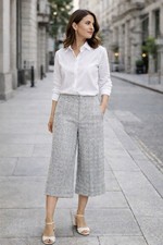 Gucci Hose Neu Tweed Wolle