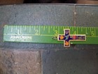 VINTAGE cross pendant Large colorful purple stained glass window enamel gold — photo 6