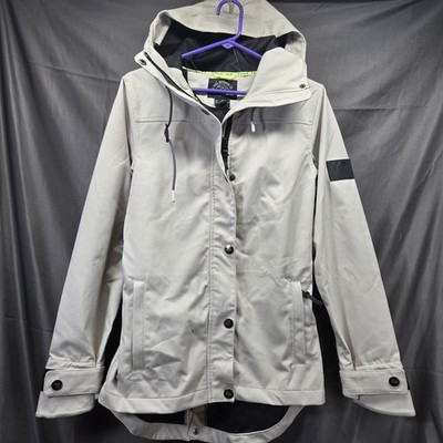 Saga Outerwear SAGA-TEK Waterproof Parka Hooded Ski Beige Jacket Women s Small
