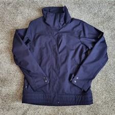 Columbia Unisex Medium Navy Blue Rain Or Winter Jacket EUC No Callouts