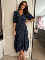 Superdry Women’s Navy Blue Paisley Print Dress Size 10 UK New with Tags