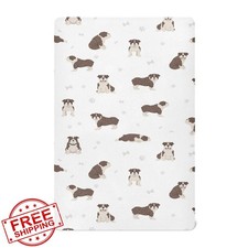 KICPOAY Fitted Crib Sheets Baby Toddler Portable Playard Sheet 52x28