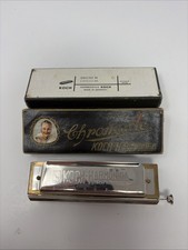Vintage Koch Chromatic Harmonica No. 980/40 M Key of C Made in Germany w/ Box