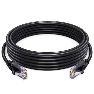 Maximm Ethernet Cable 10 ft CAT6 High Speed Internet Network LAN 10 FT, Black