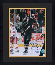Framed Chris Pronger Anaheim Ducks Signed 8