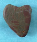 Perfect Large Red & Green Jasper Natural Heart Shaped Beach Rock. FREE SHIPPING — photo 2