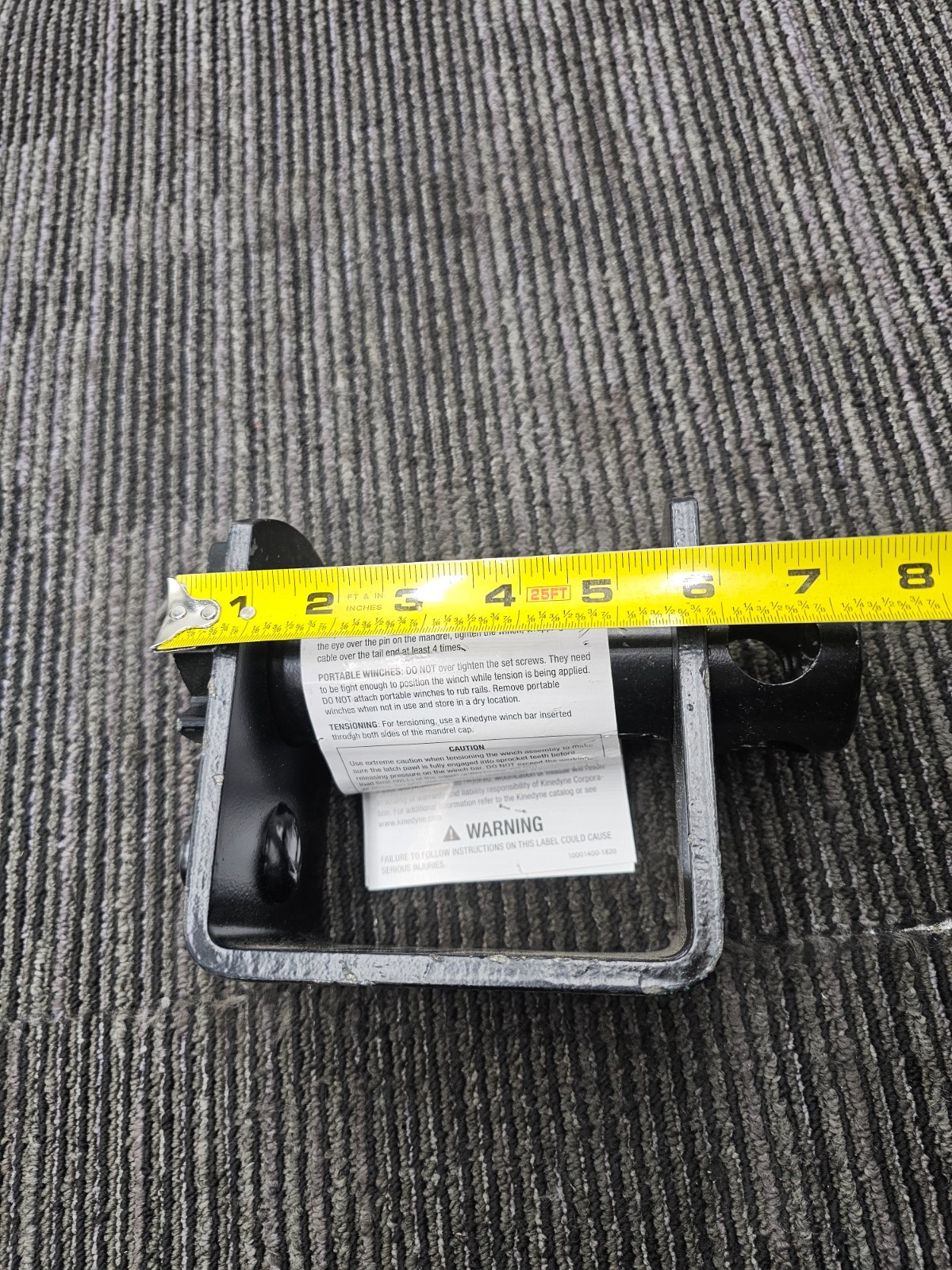 Kinedyne 1820 Standard Weld-On Winch 5500 Lbs. Working Load Limit Heavy Duty