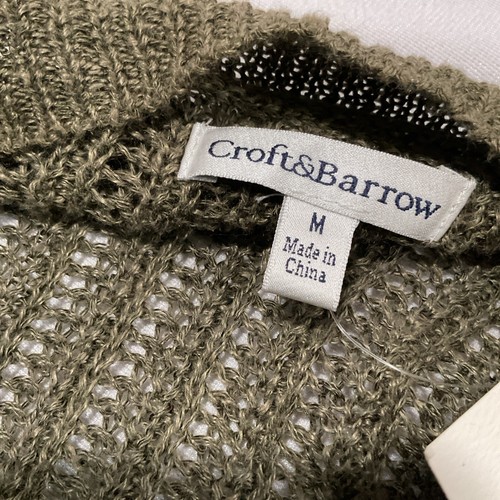 Croft And Barrow Women’s Olive Green Color Short Sleeve Cardigan Size M - Bild 5 von 9