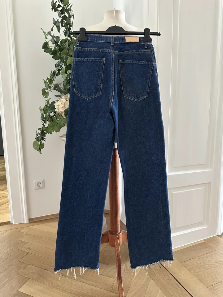 MNG MOM JEANS WEITER SCHNITT LANG BLAU DENIM GR. USA 2 / 34 - Bild 3 von 4