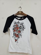 Vintage “Made in USA” Harley-Davidson Ringer Women's Tee M Genuine MotorClothes
