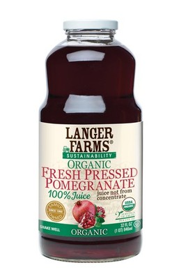 Langer Farms Organic Fresh Pressed Pomegranate, 100% Juice, Not from Concentr...