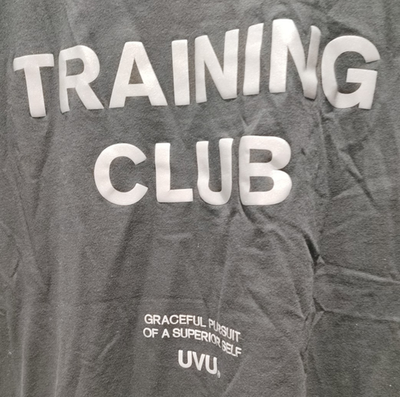 UVU Training Club Reflective Graphic T-Shirt Double Sided Black
