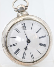 THOs Norris WESTON JONES FUSEE VERGE SILVER POCKET WATCH, 7101, RUNS NJ 