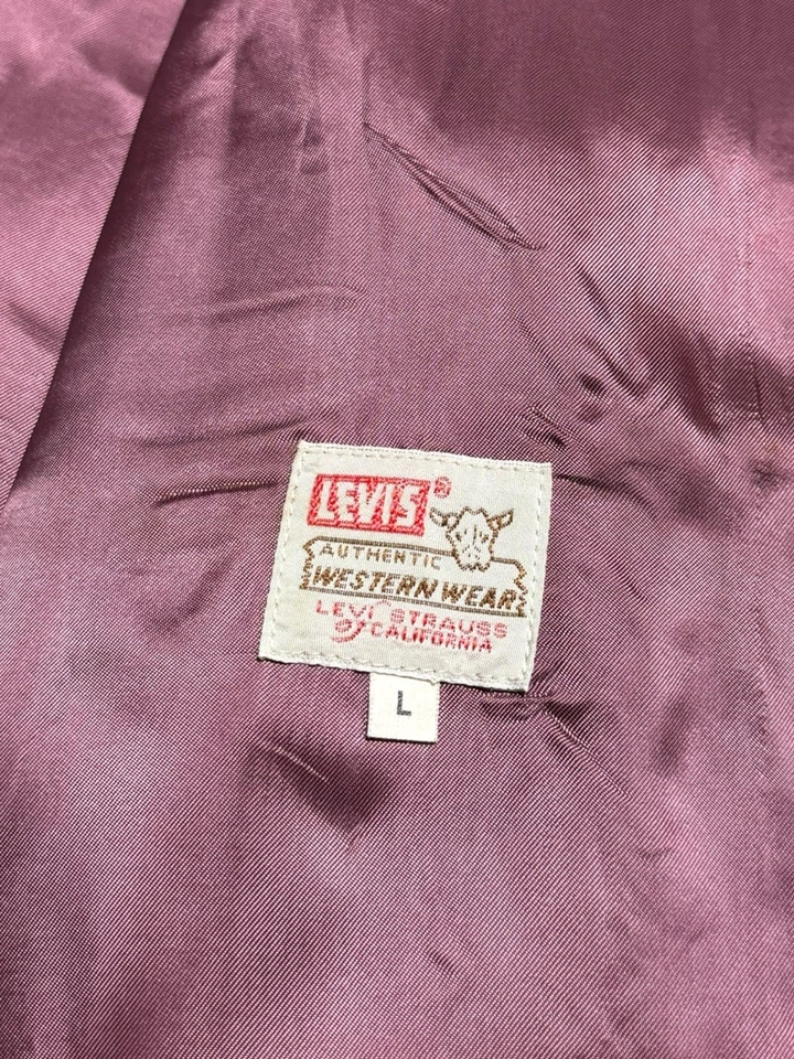 Levis Vintage Clothing LVC Italy Brown Suede Vest Reproduction L - Image 4 of 4