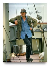 Robert Shaw Signed Autograph Photo Print 8x6 Jaws Movie Star Quint