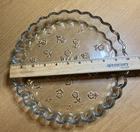 Vtg Anchor Hocking Savannah Glass 10" Quiche Pan Tart Dish - EUC