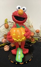 Sesame Street Halloween Standing ELMO Holding A Pumpkin NWT New