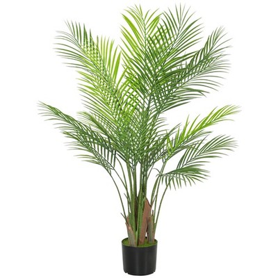 Künstliche Palme groß 120cm Kunstpflanze, Plastik Künstliche Pflanzen im Topf