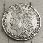 Morgan Silver Dollar 1890 $1 Carson City Mint Circulated Silver Coin