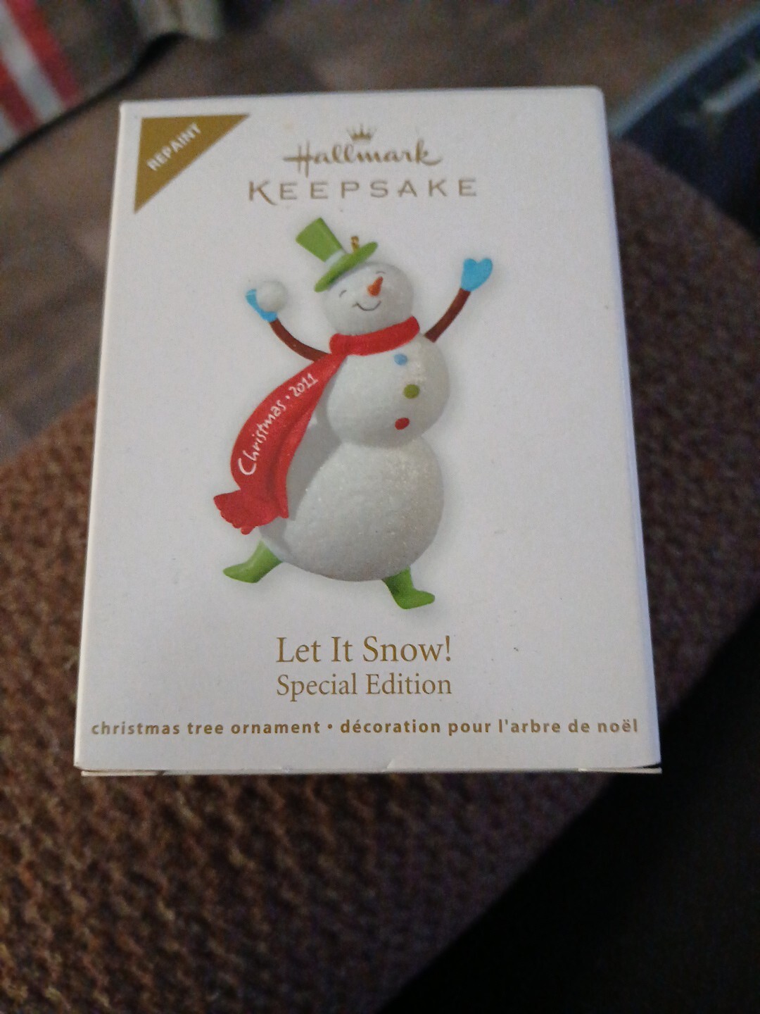 2011 Hallmark Keepsake Let It Snow Special Edition Repaint Christmas Ornament