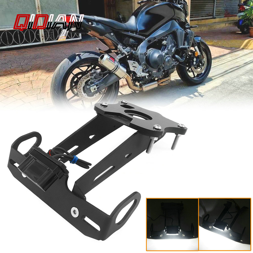 Motorcycle LED Light Tail License Plate Holder For Yamaha MT-09