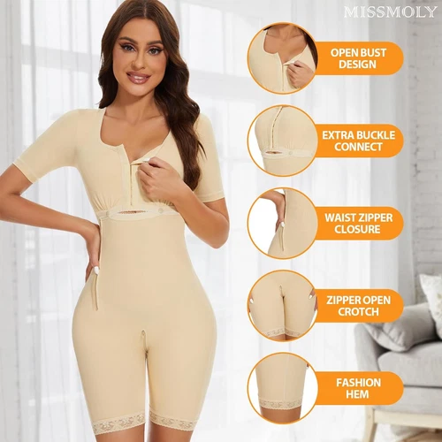 Snatched Body Women's Stage 1 Full Body Shapewear Faja Colombiana Post Surgery - Picture 12 of 20