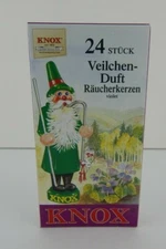 German Made 24 Knox Violet Incense Cones for Smokers 