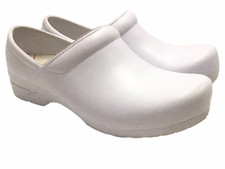 Slip Resistant Shoes Clogs Unisex White Nurse Chef Womens 9 Mens 7 Medical