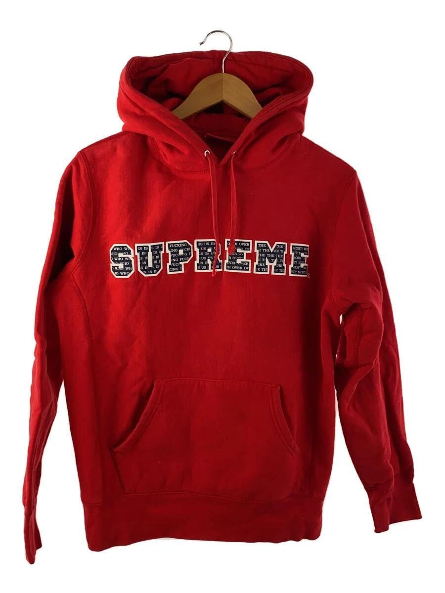 Sweat à capuche Supreme coton rouge S occasion