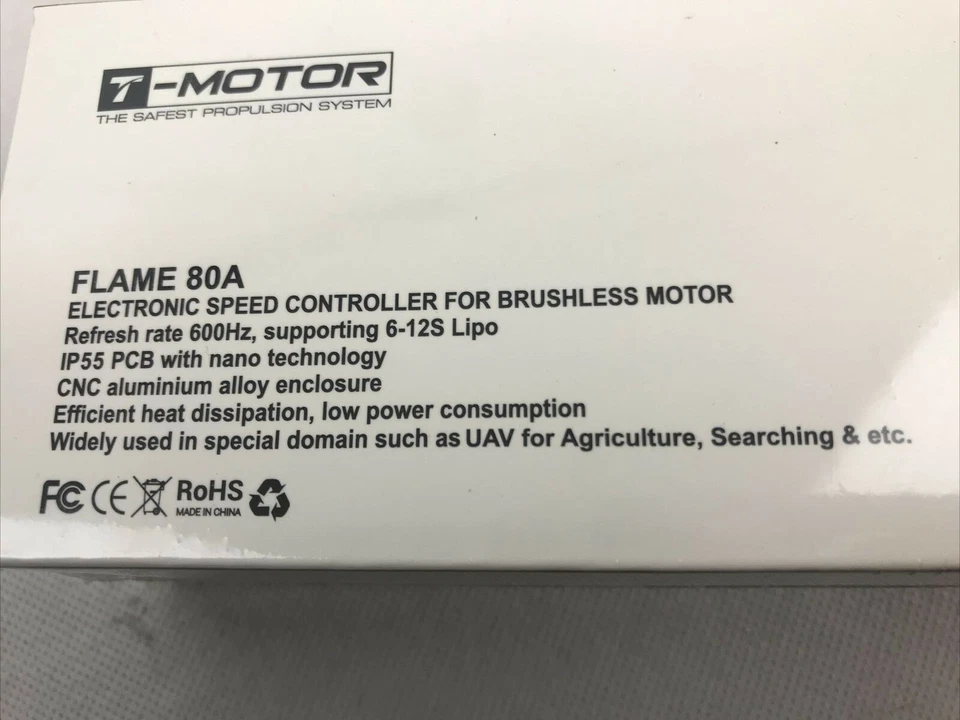 T-Motor 80A Flame Electronic Speed Controller For Brushless Motor 600HZ 6-12S NE - Image 4 of 4