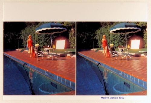 Marilyn Monroe Stereoview by Harold Lloyd in Coca Cola Photo Shoot 1953 # 075 - Picture 2 of 4