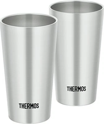 Termo vaso aislado al vacío juego de 2 piezas 300ml acero inoxidable JDI-300P S - Imagen 1 de 2