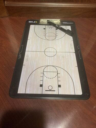 SKLZ Basketball Magna Coach Board - Black/Yellow Dry Erase Play Maker Coaching - Picture 1 of 8
