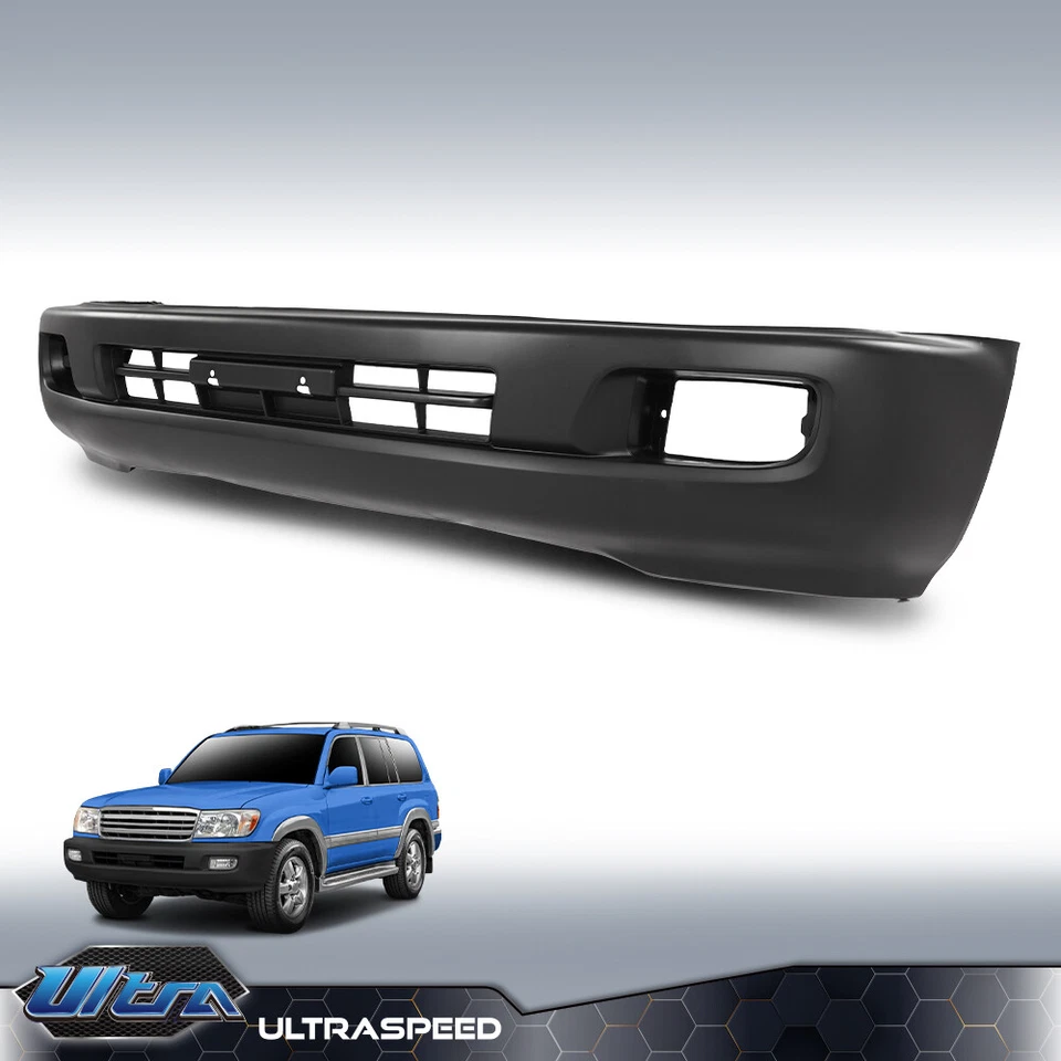 Cubierta de parachoques delantero para Toyota Land Cruiser 2003-2007 con orificios para faros antiniebla Foto 2 de 4