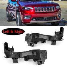 Pair Headlight Brackets For Jeep Grand Cherokee 2014-UP Black Left & Right Side