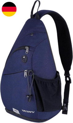 WATERFLY Sling Bag Crossbody Backpack Schulterrucksack Mit Verstellbarem Schulte