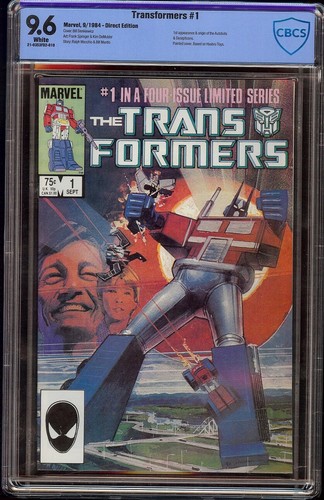 Transformers # 1 CBCS 9.6 White (Marvel 1984) 1st appearance Autobots Decepticon