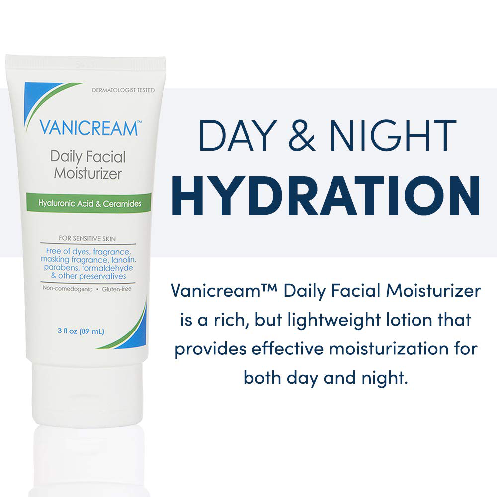 Vanicream Facial Moisturizer With Hyaluronic Acid For Sensitive Skin