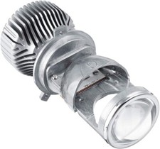 Coppia LED Specifico Fari Lenticolari Lampade H4 con Lente Parabola 35W 6000k - Miniatura 3