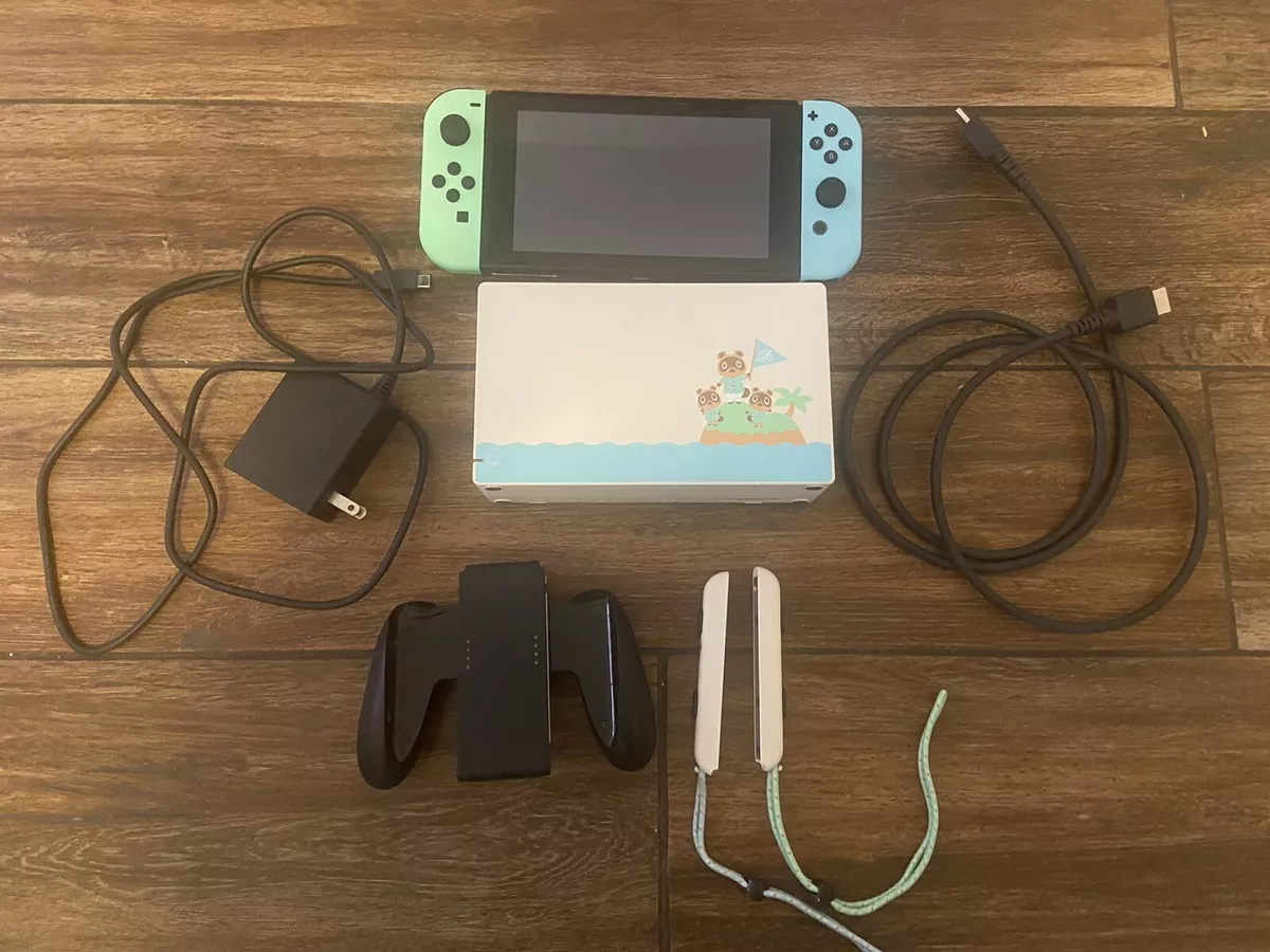 nintendo switch animal crossing edition w/ LEGEND OF ZELDA: BREATH OF THE  WILD